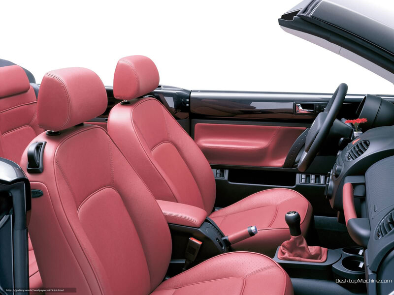 Red Leather Car Seats — Clean