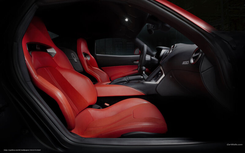 Red Leather Car Seats — Dramatic, Photograph