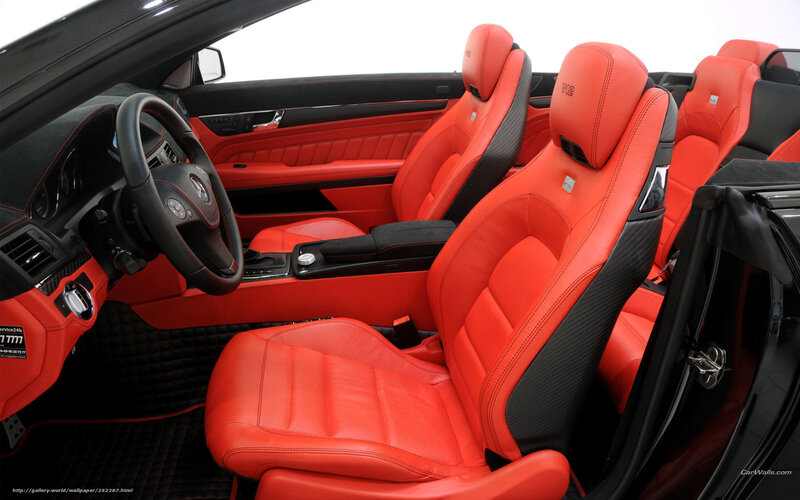 Red Leather Car Seats — Luxurious