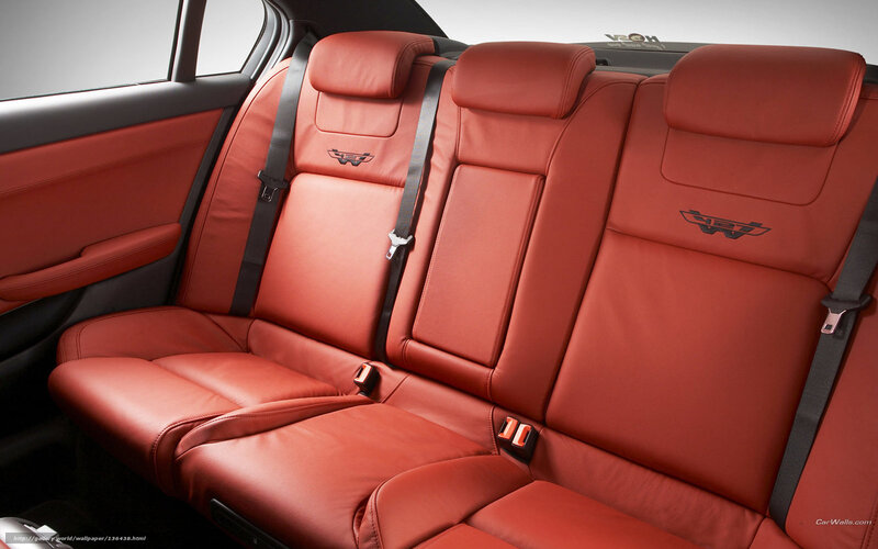 Red Leather Car Seats — Neutral, Photograph