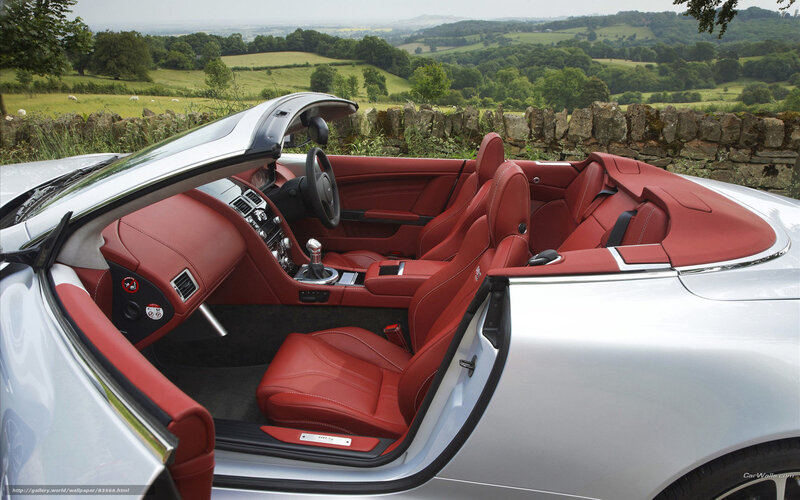 Red leather interior convertible