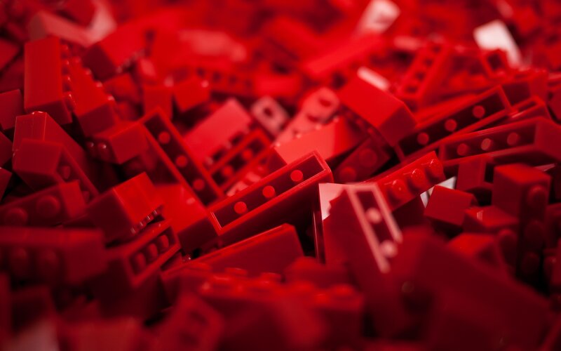 Red Lego Bricks — Neutral