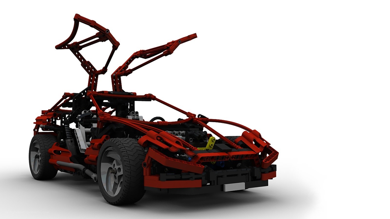 red lego car model