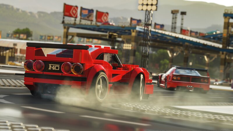 Red Lego Race Car — Dynamic