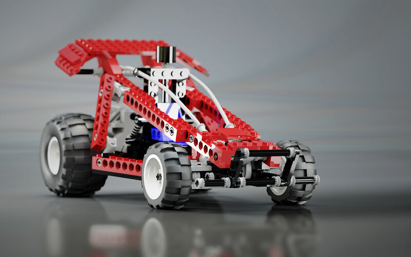 red lego race car
