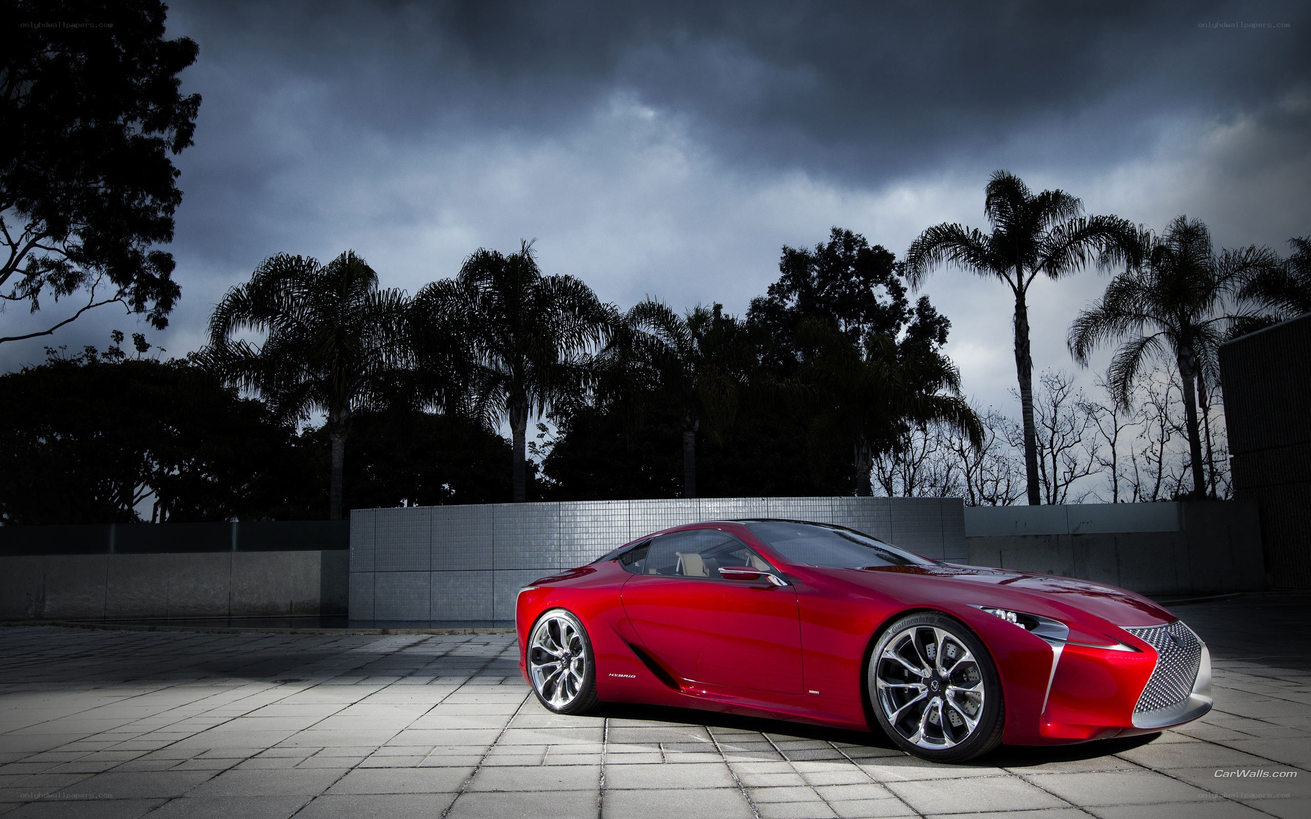 Red Lexus concept car