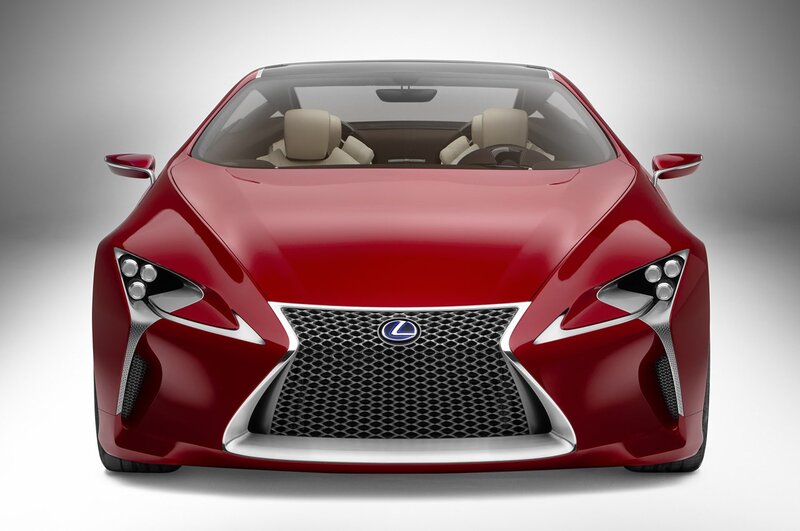 Red Lexus concept car