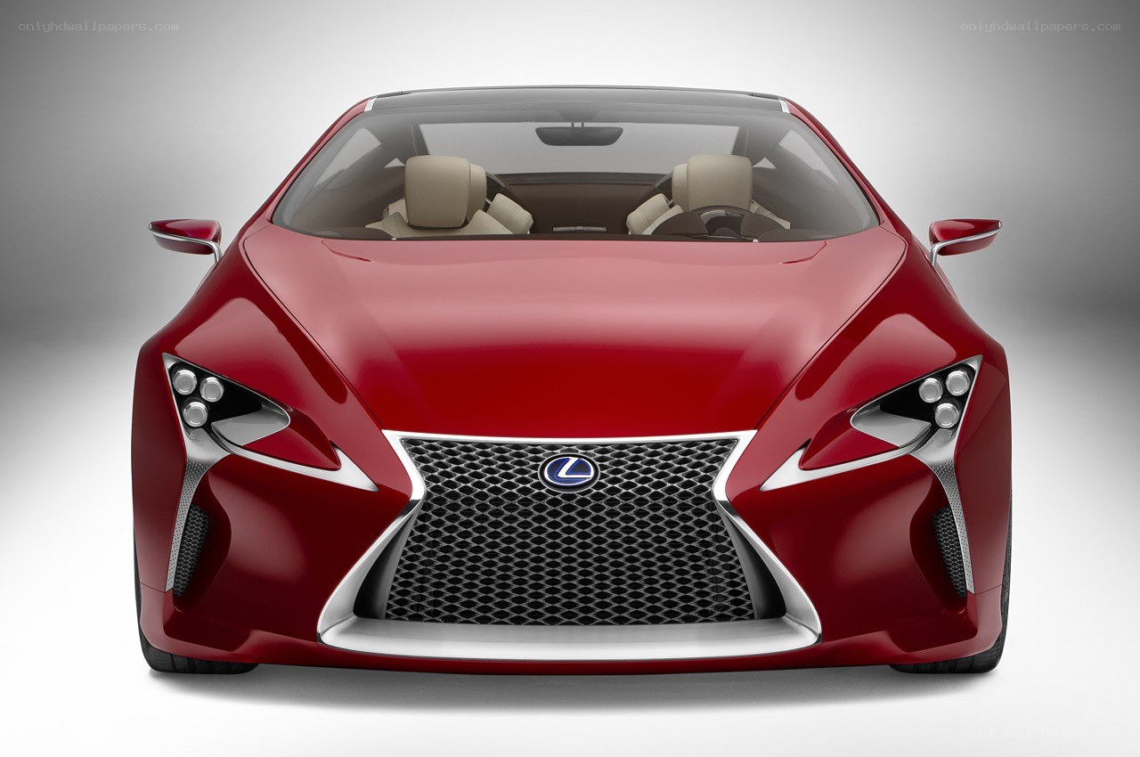 Red Lexus concept car