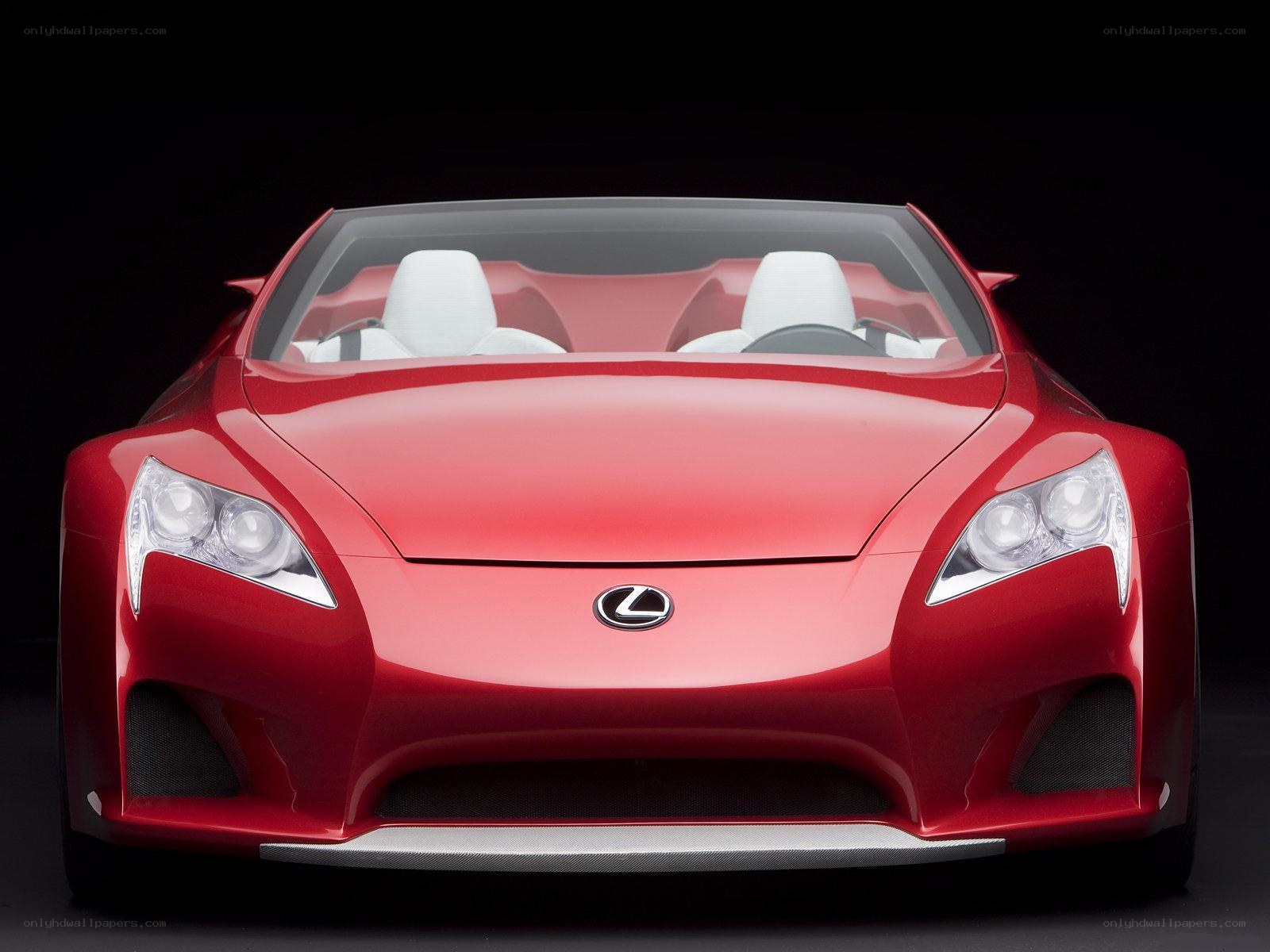 Red Lexus concept car