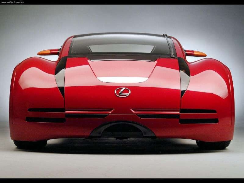Red Lexus concept car