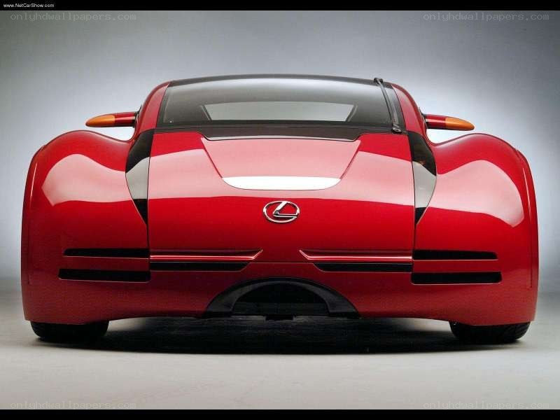 Red Lexus concept car