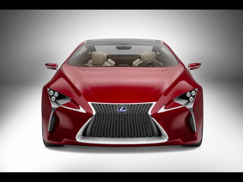 Red Lexus concept car