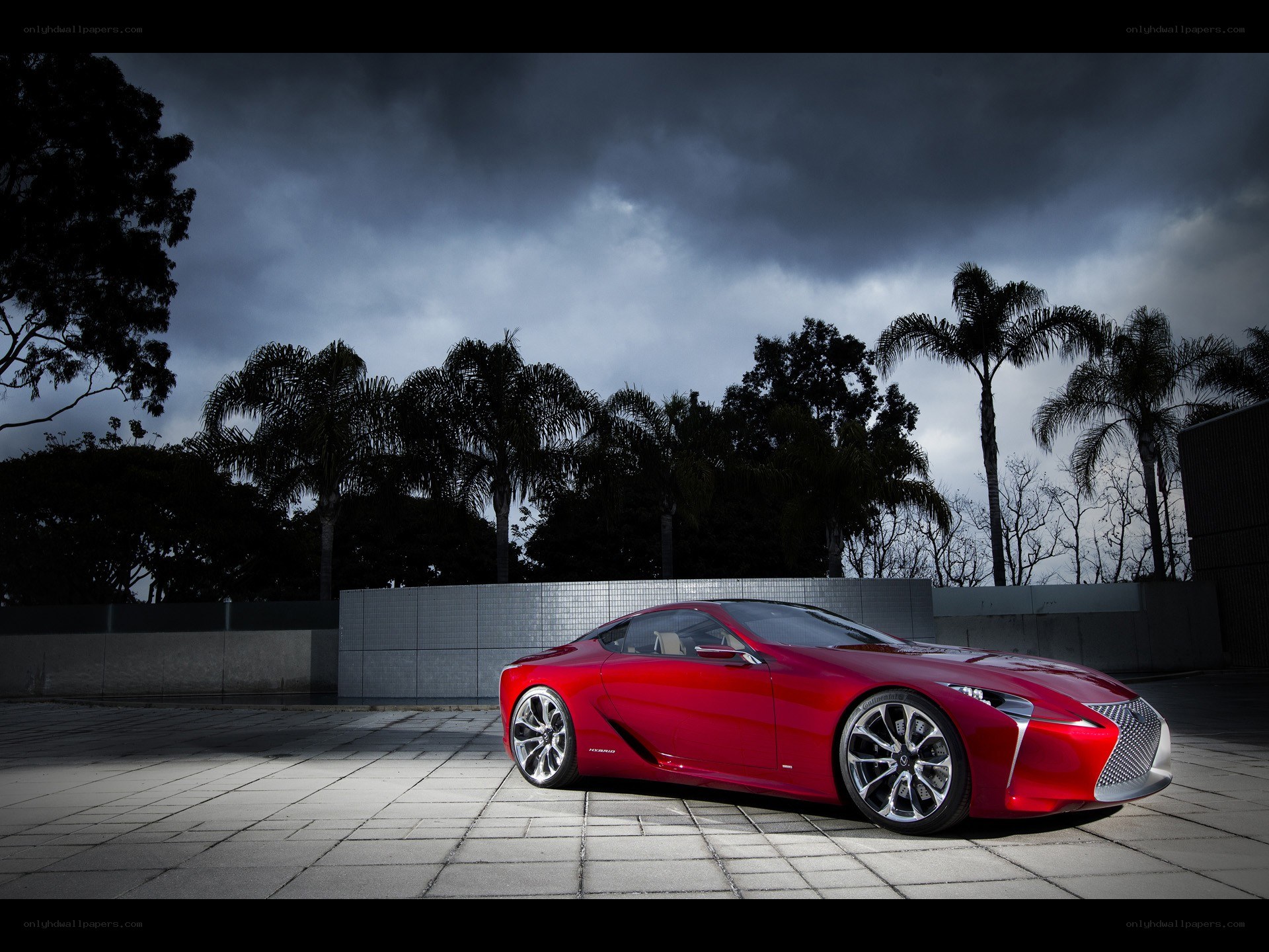 Red Lexus concept car
