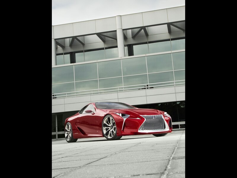 Red Lexus concept car