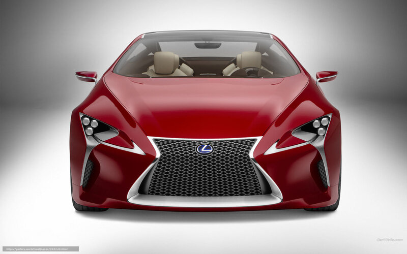 Red Lexus Concept Car — Dramatic, Photograph, Car Interior