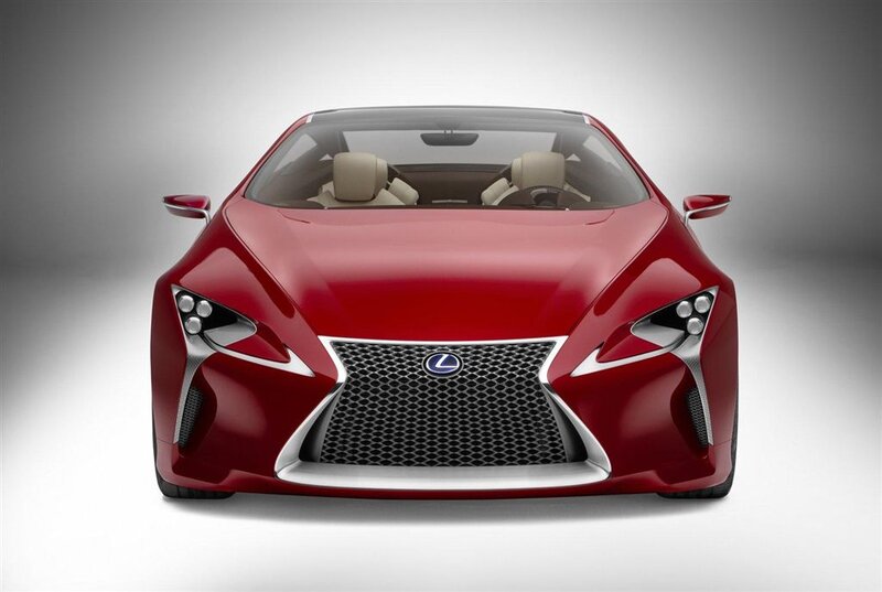 Red Lexus Concept Car — Dramatic