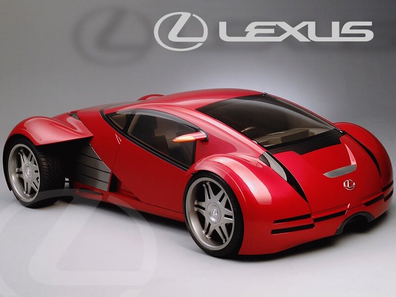 Red Lexus Concept Car — Modern, 3d Render