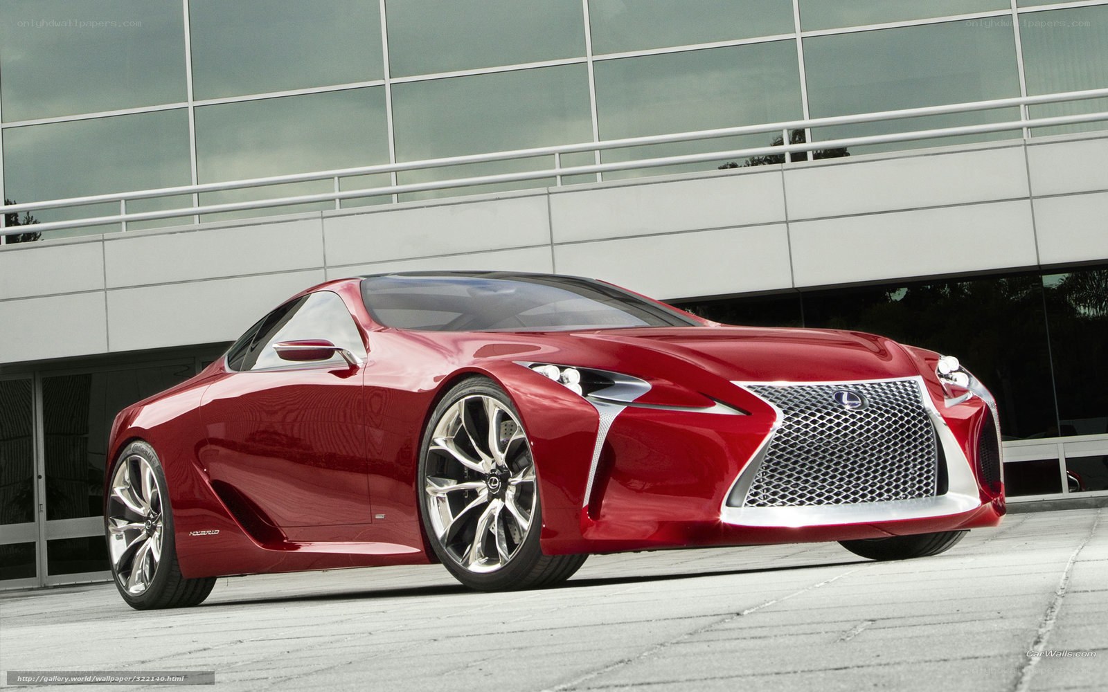 Red Lexus concept car