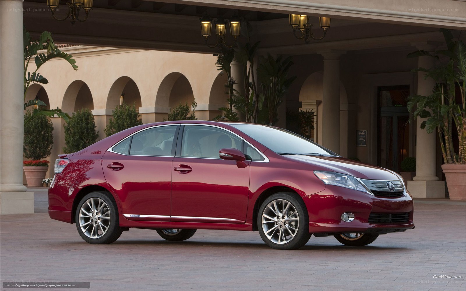 Red Lexus CT 200h sedan