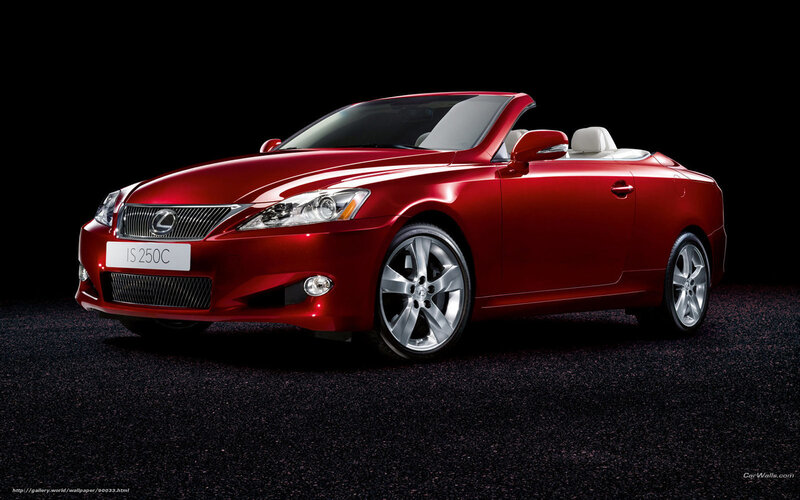 Red Lexus Is 250c Convertible — Dramatic, Photograph