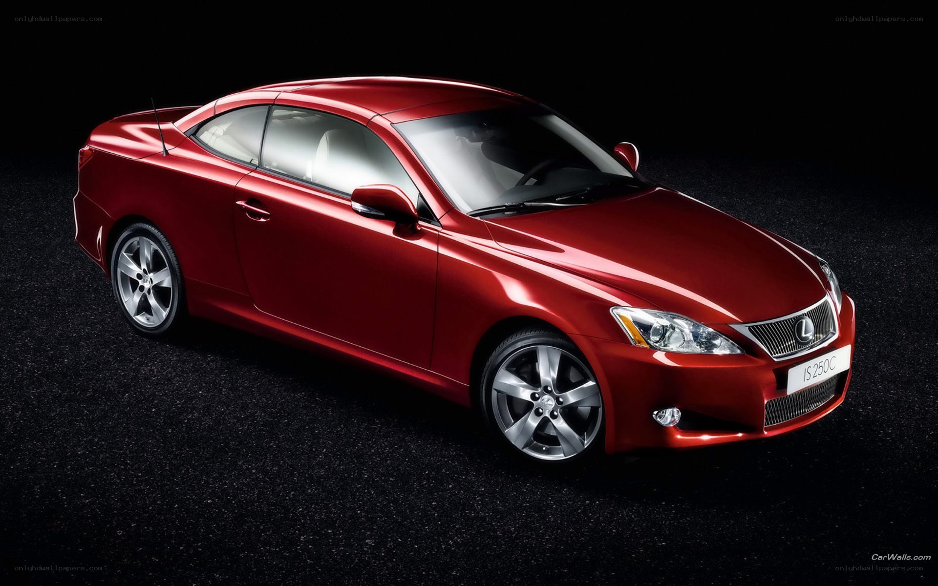 Red Lexus IS 250C Coupe