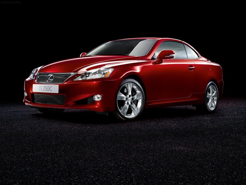 Red Lexus IS 250C Coupe