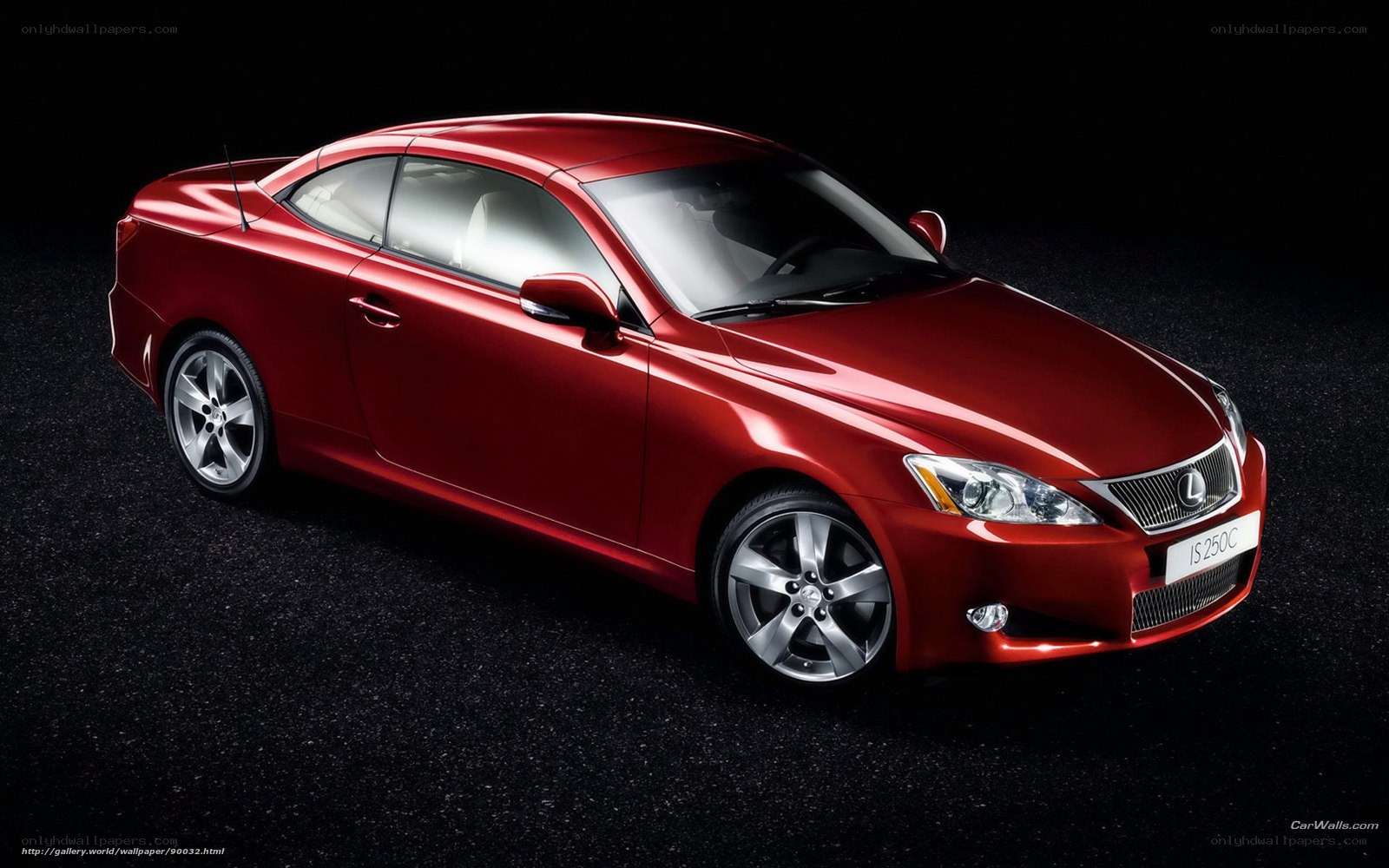 Red Lexus IS 250C Coupe