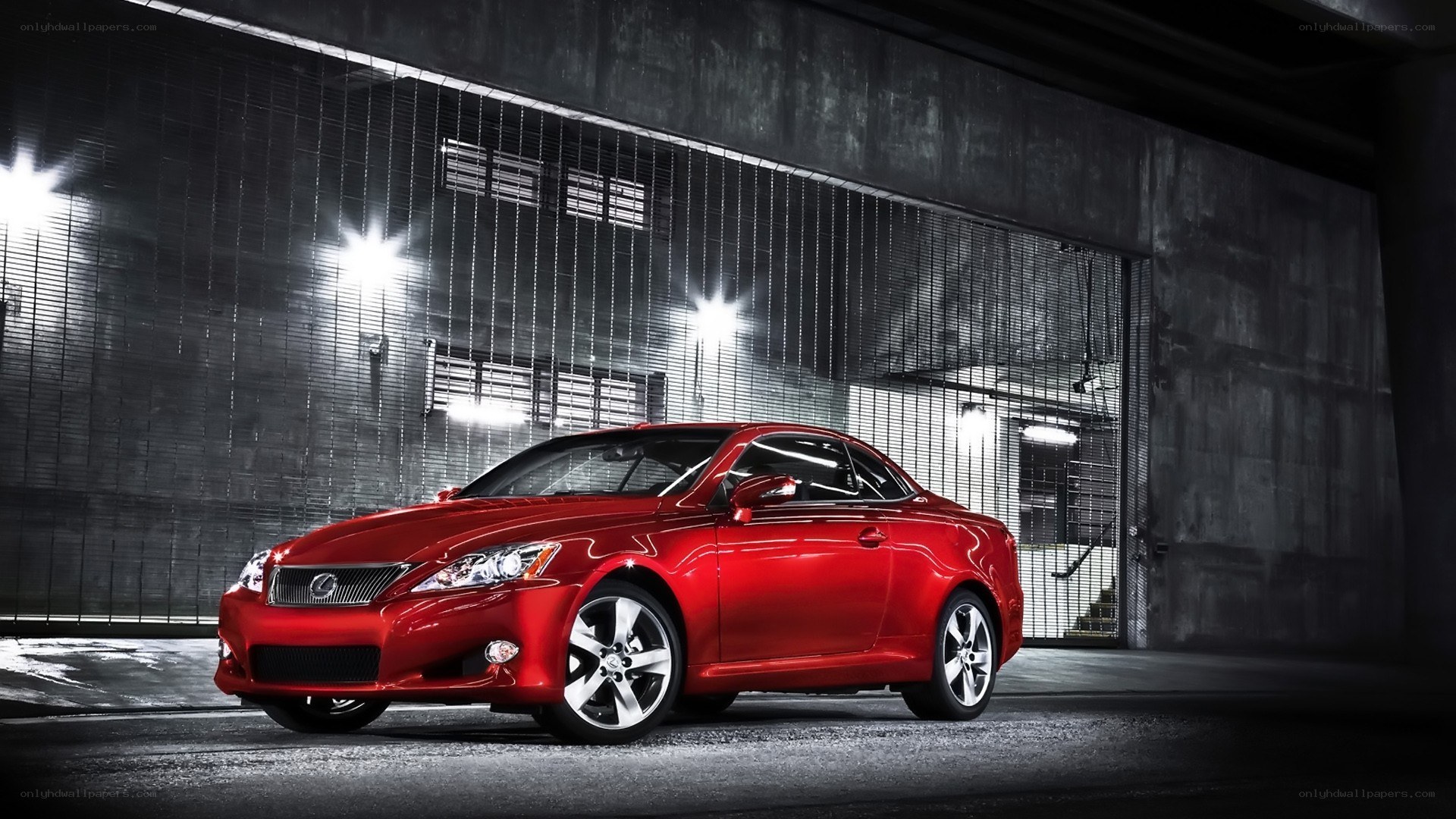 Red Lexus IS-F Coupe