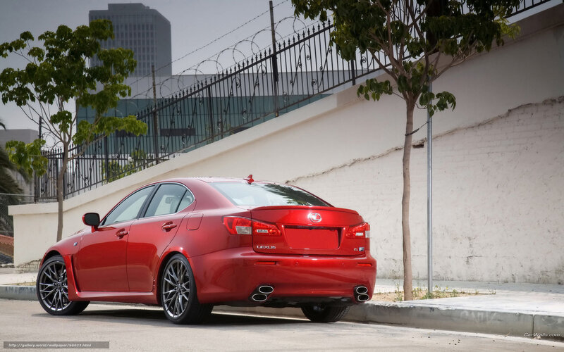 Red Lexus Is-f Sedan — Urban