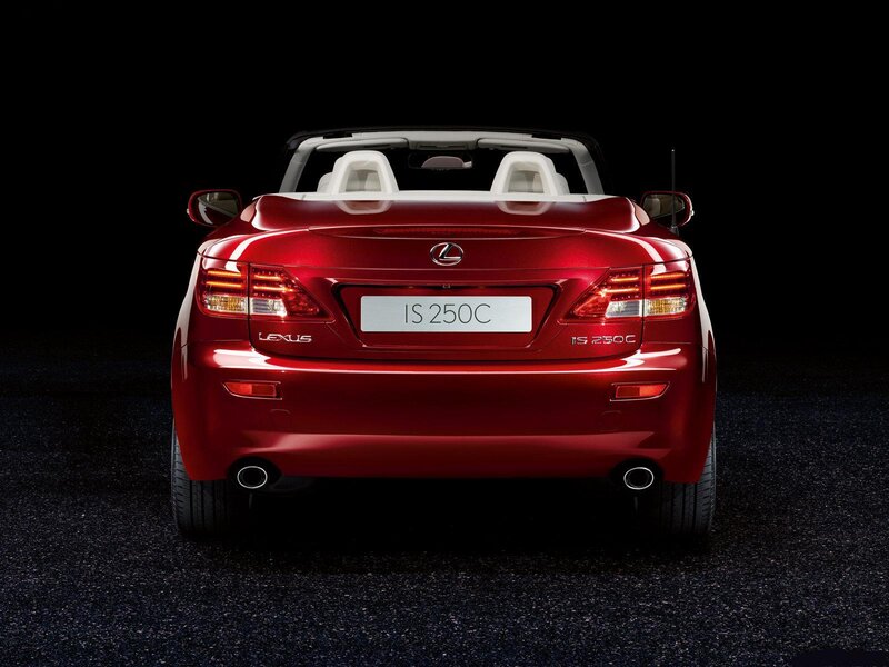 Red Lexus Is250c Convertible — Dramatic, Photograph, Car, White Seats