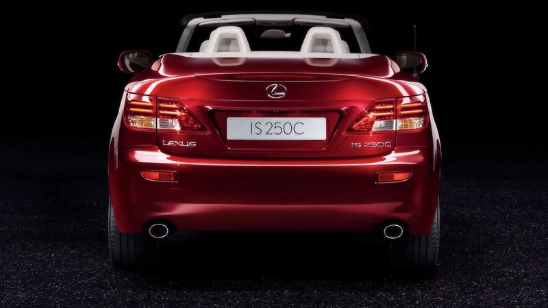 red lexus is250c convertible