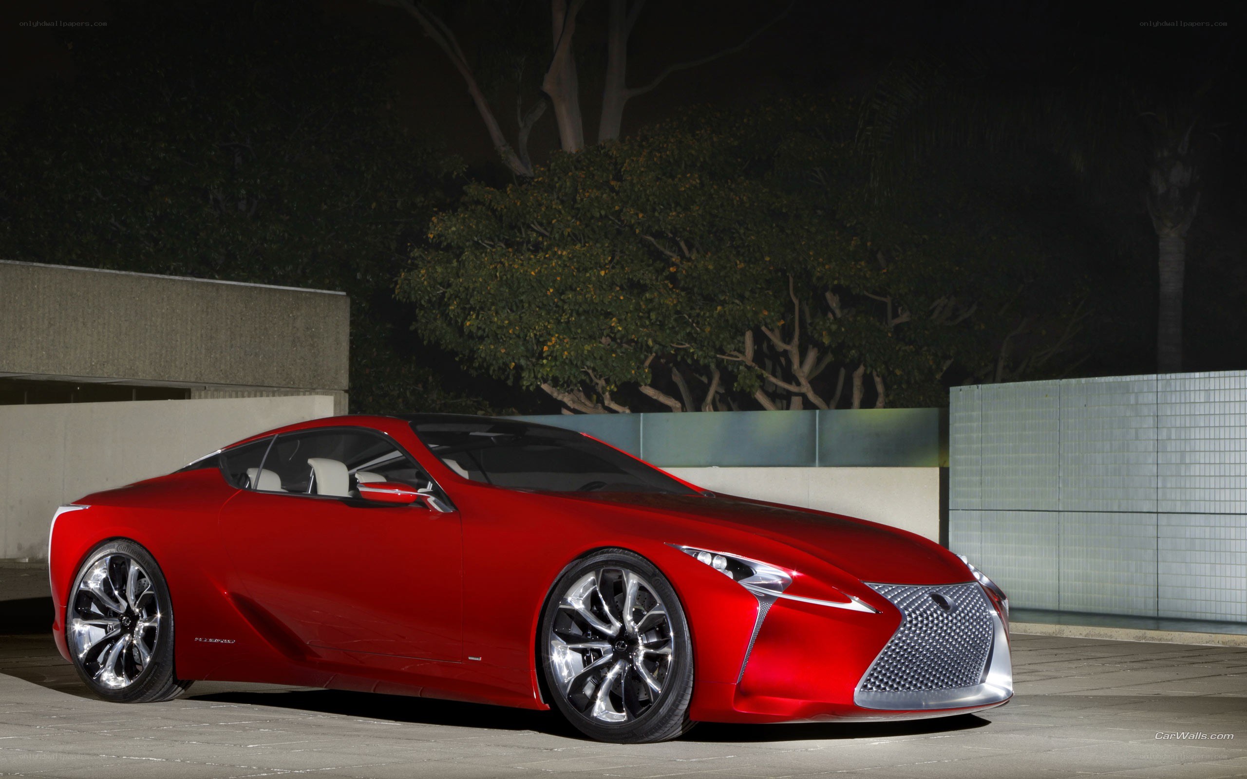 Red Lexus LC Concept car