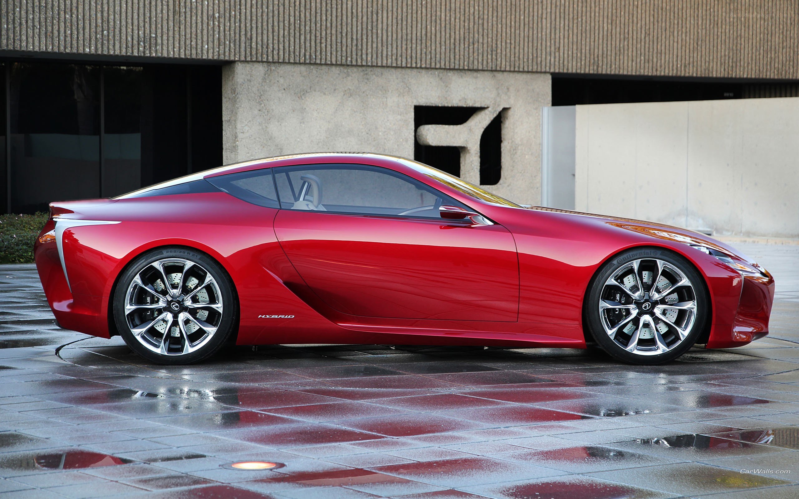 Red Lexus LC Concept car