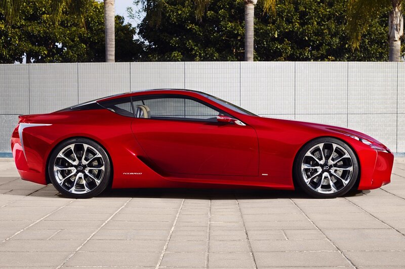 Red Lexus LC Concept car
