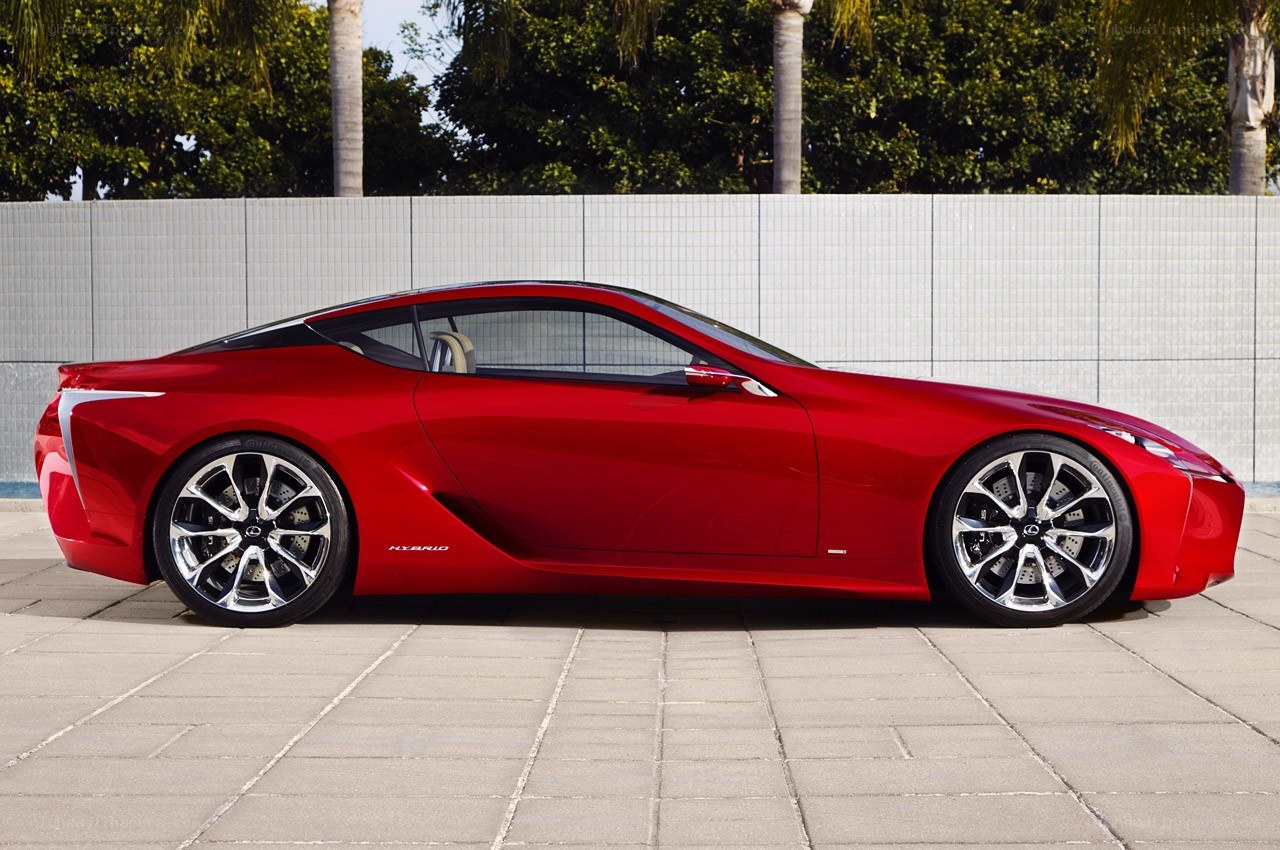 Red Lexus LC Concept car