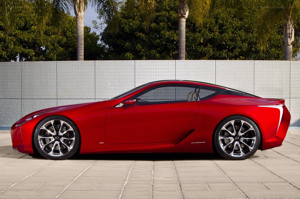 Red Lexus LC Concept car