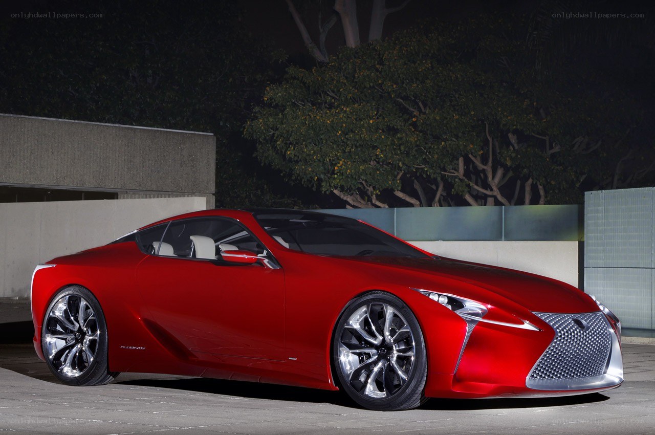 Red Lexus LC Concept car