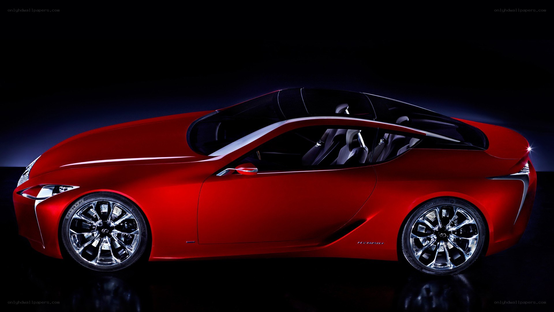 Red Lexus LC Concept car