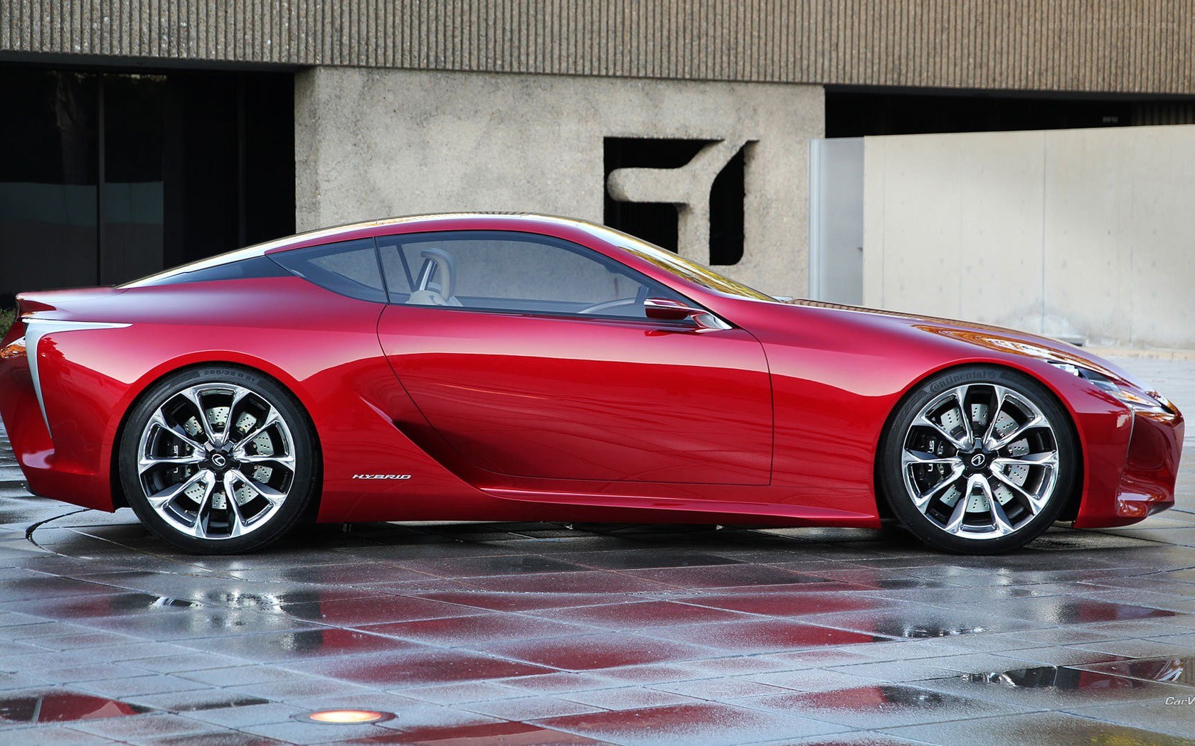 Red Lexus LC Concept car