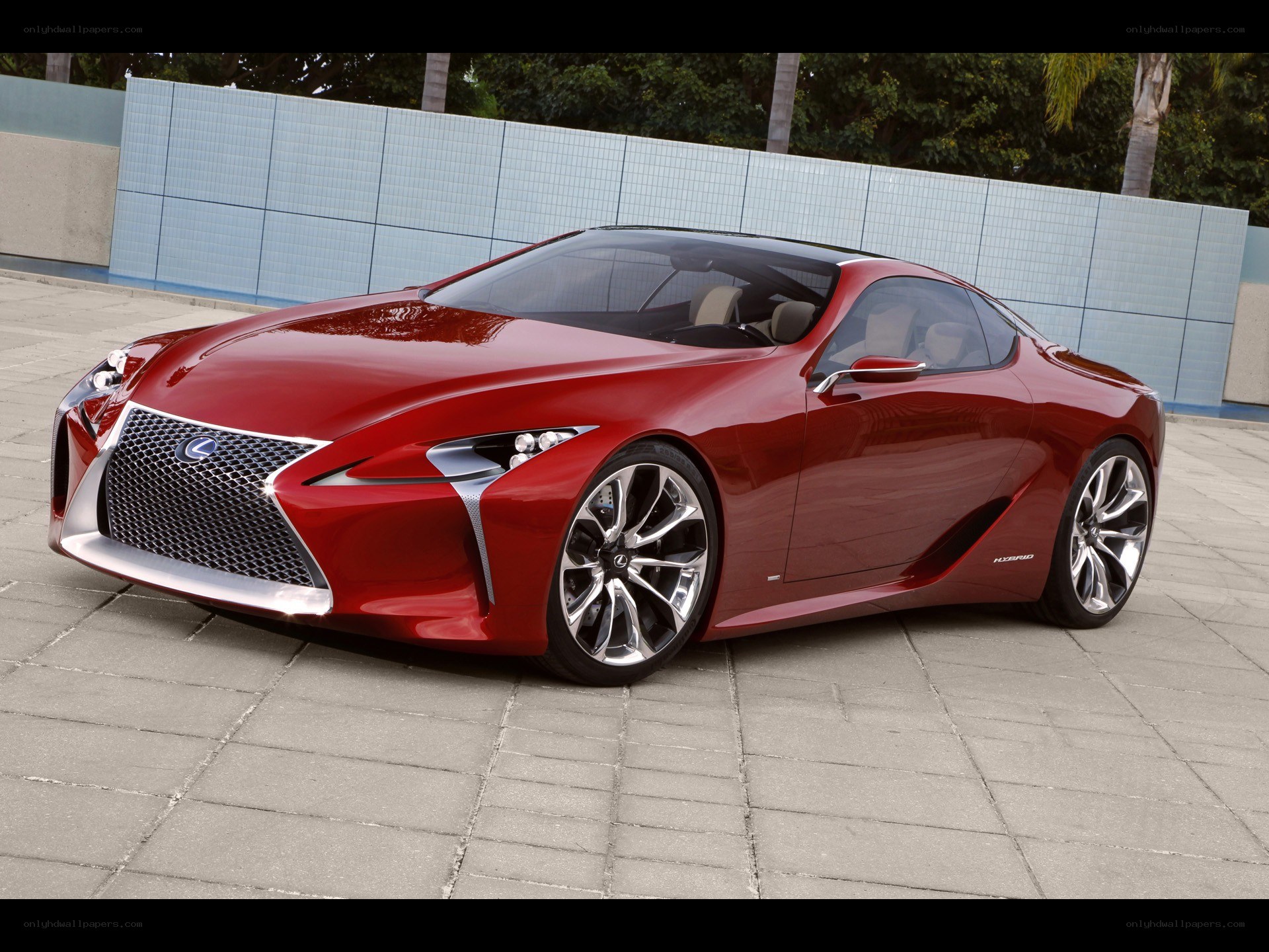 Red Lexus LC Concept car