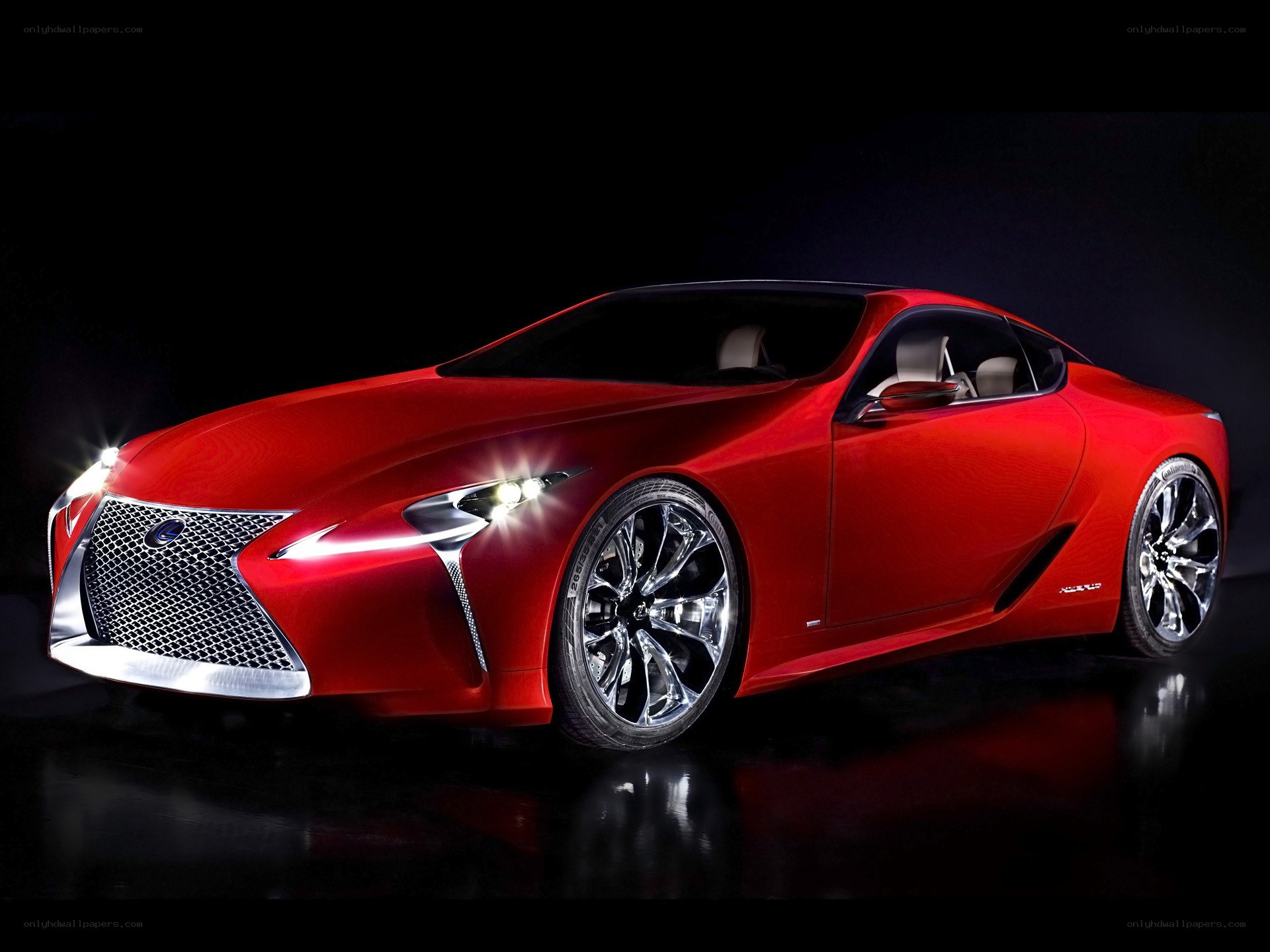 Red Lexus LC Concept car