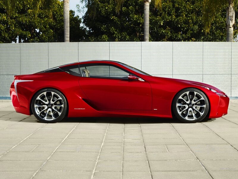Red Lexus LC Concept car