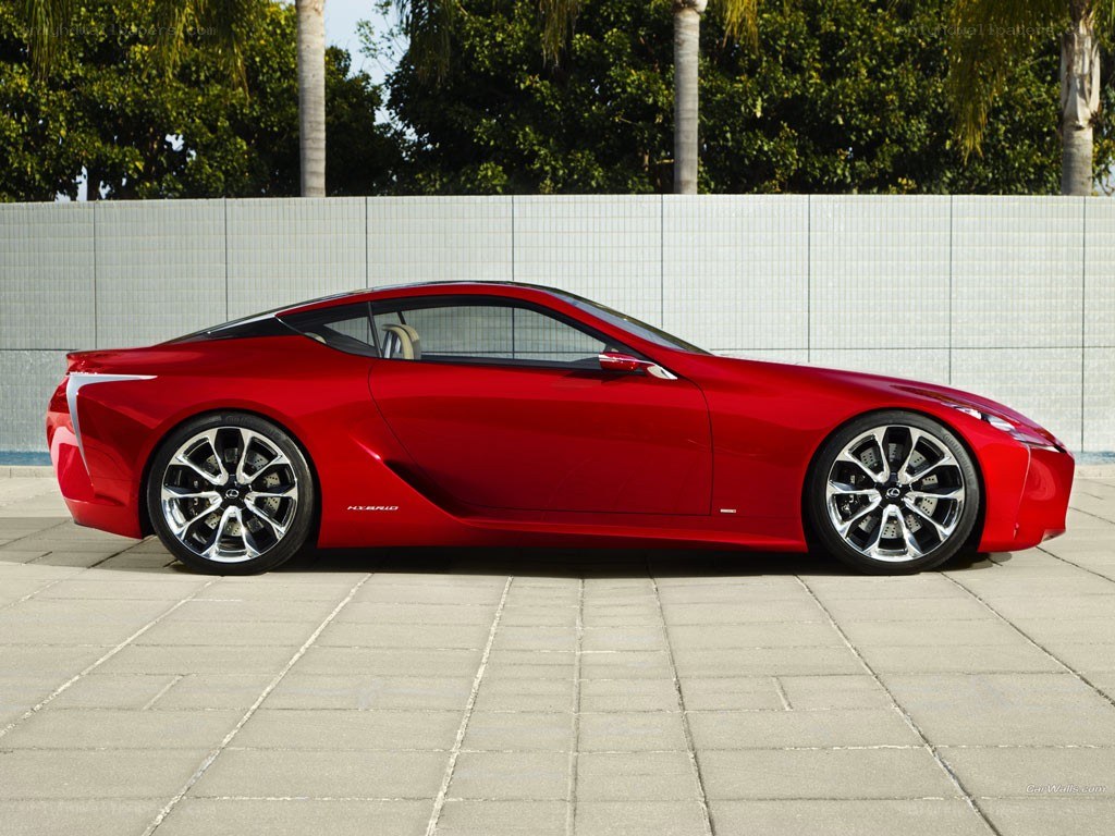 Red Lexus LC Concept car