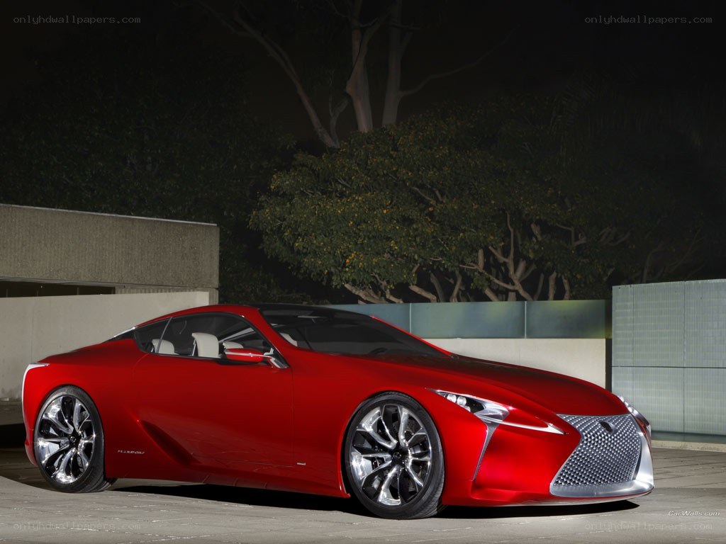 Red Lexus LC Concept car