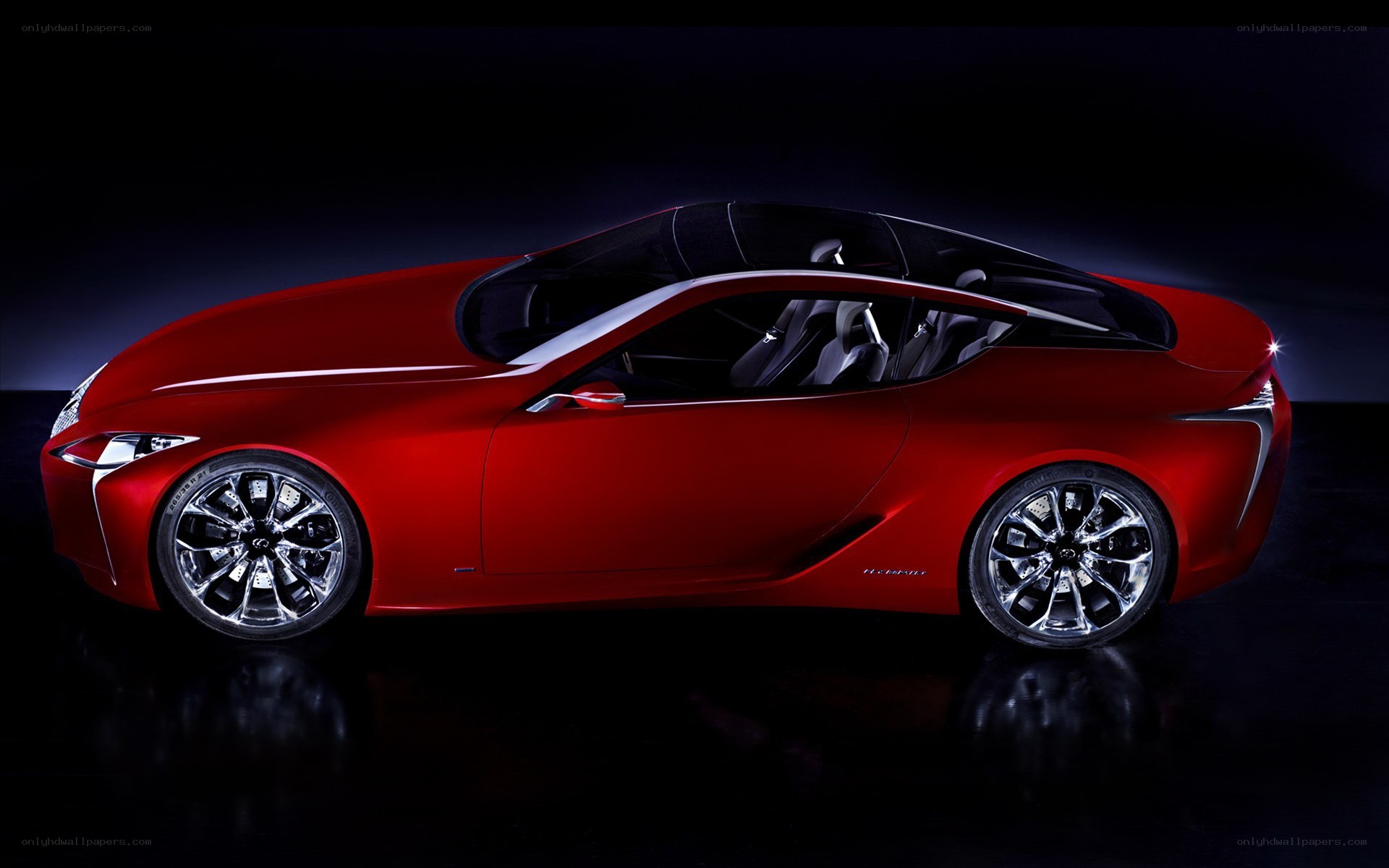 Red Lexus LC Concept car