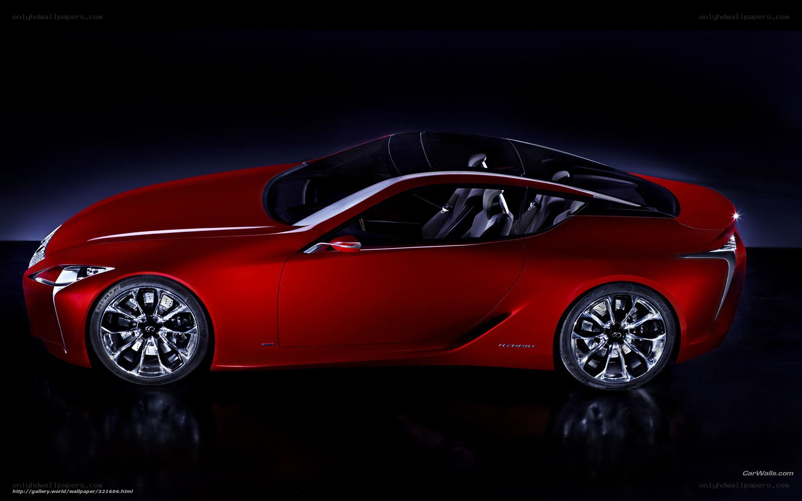 Red Lexus LC Concept car