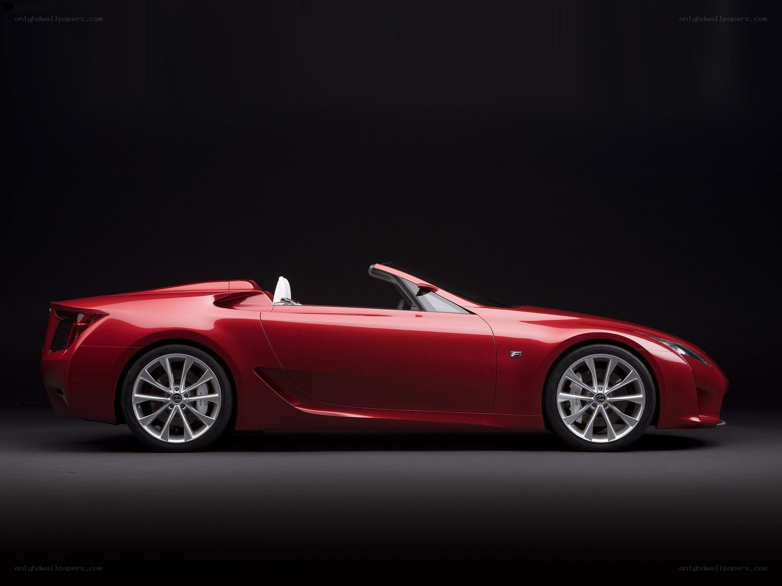 Red Lexus LC Convertible