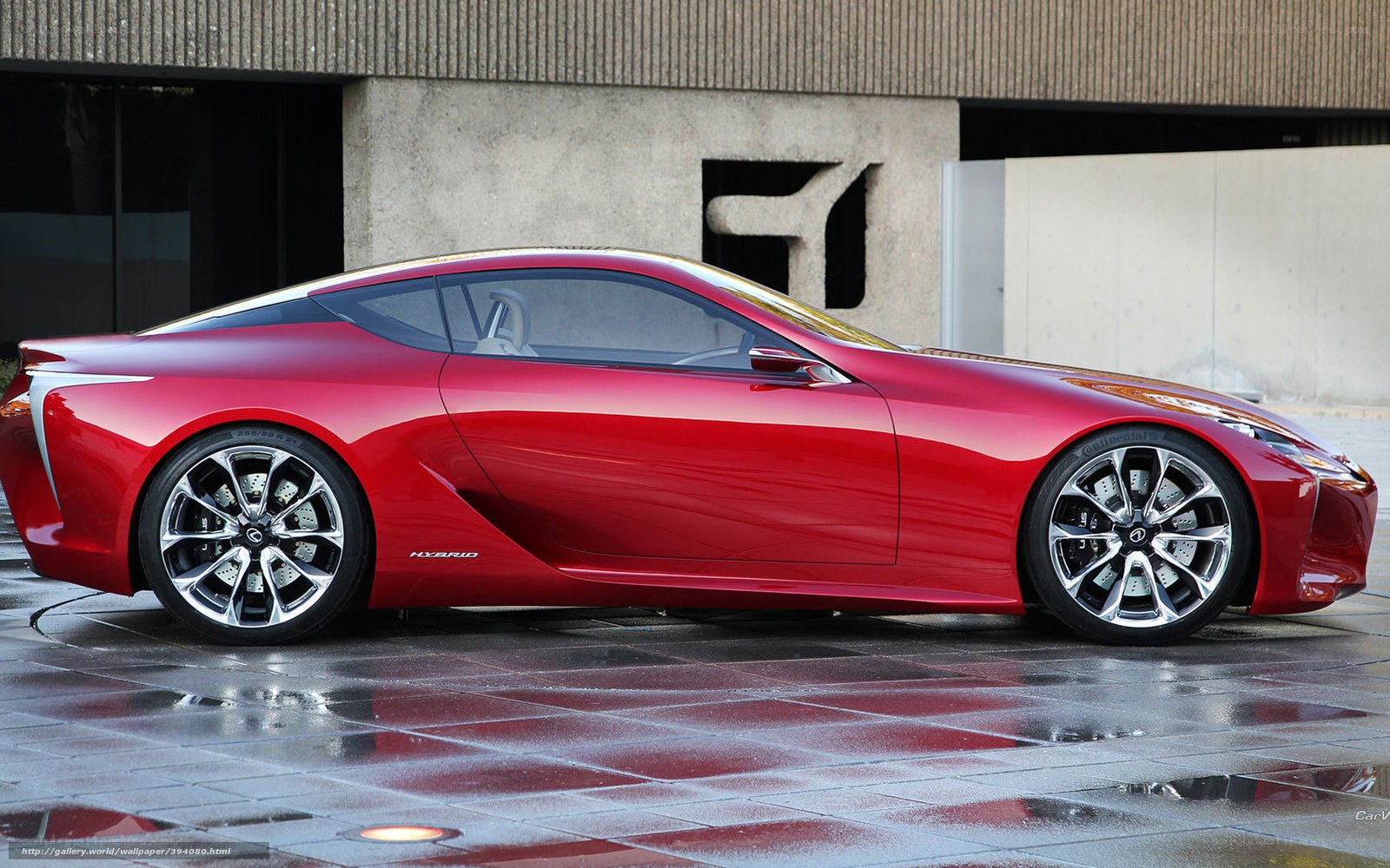 Red Lexus LC Hybrid Concept