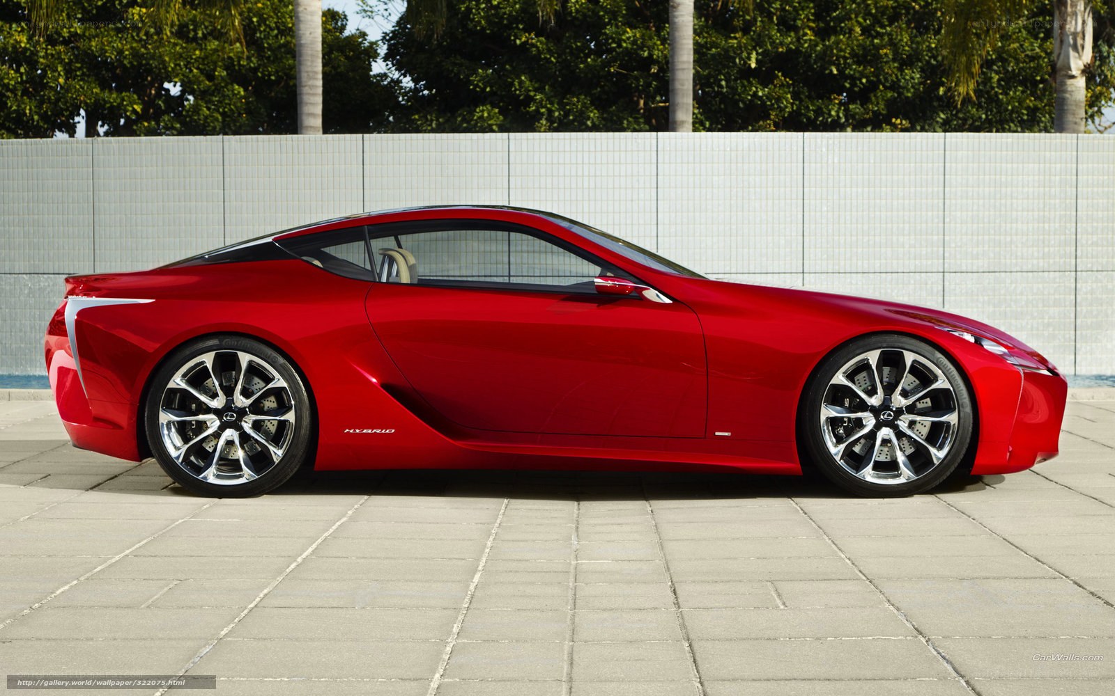 Red Lexus LC Hybrid Concept