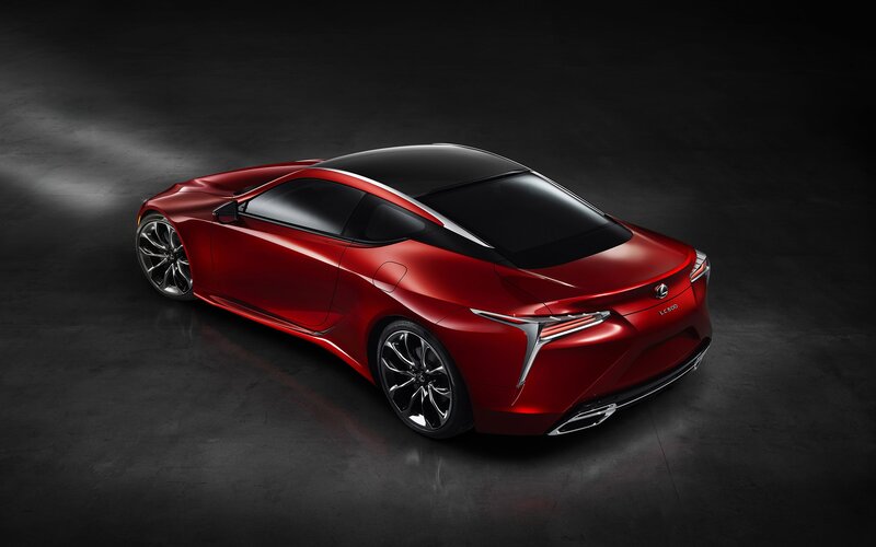 Red Lexus Lc500 Car